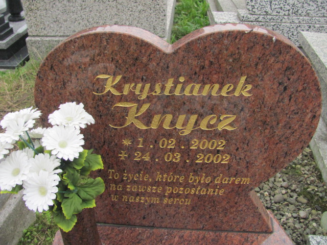Krystian Knycz 2002 Kozy - Grobonet - Wyszukiwarka osób pochowanych