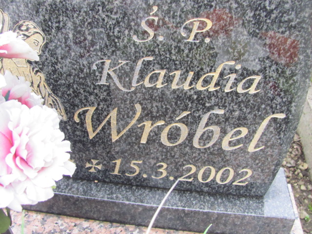 Klaudia Wróbel 2002 Kozy - Grobonet - Wyszukiwarka osób pochowanych