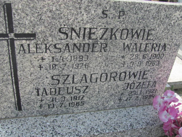 Aleksandra Śnieżko 1893 Kozy - Grobonet - Wyszukiwarka osób pochowanych