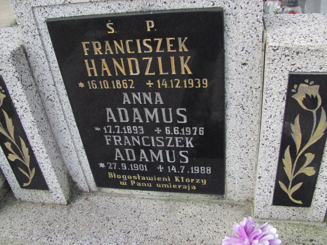 Franciszek Adamus 1901 Kozy - Grobonet - Wyszukiwarka osób pochowanych