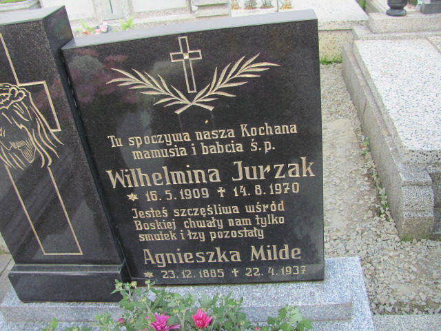 Wilhelmina Jurzak 1909 Kozy - Grobonet - Wyszukiwarka osób pochowanych