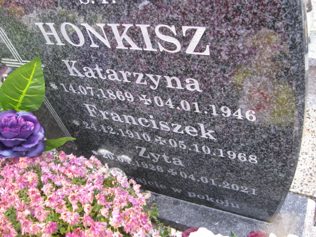 Katarzyna Honkisz 1869 Kozy - Grobonet - Wyszukiwarka osób pochowanych