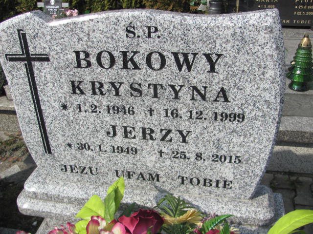 Krystyna Bokowy 1946 Kozy - Grobonet - Wyszukiwarka osób pochowanych