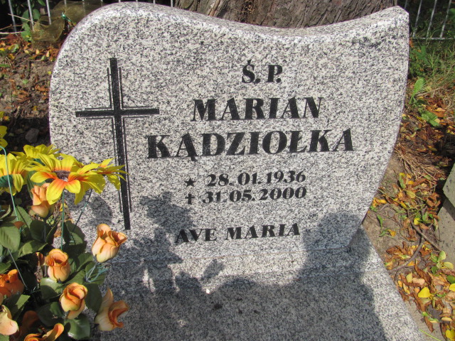Marian Kądziołka 1936 Kozy - Grobonet - Wyszukiwarka osób pochowanych