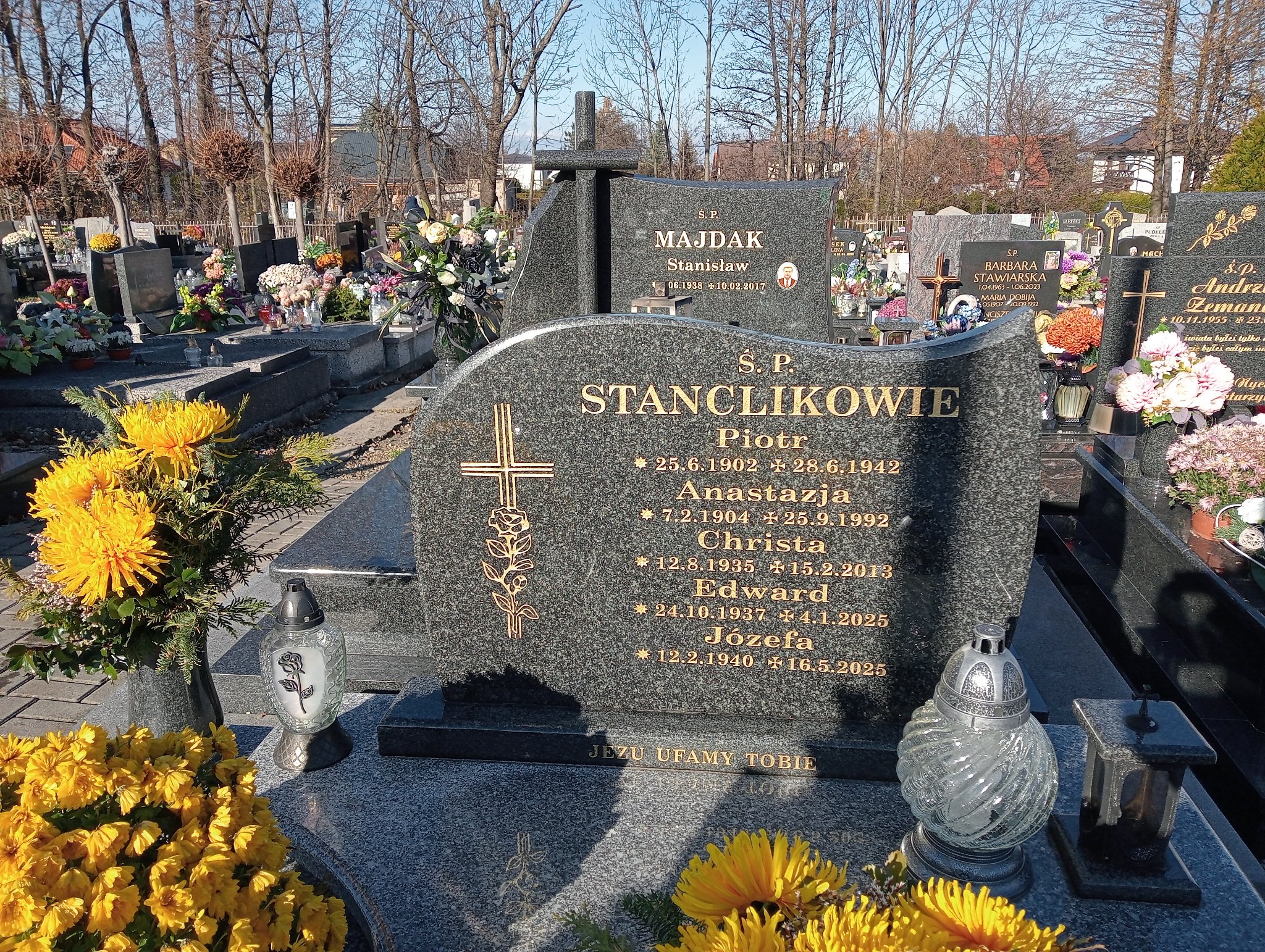 Józefa Stanclik 1940 Kozy - Grobonet - Wyszukiwarka osób pochowanych