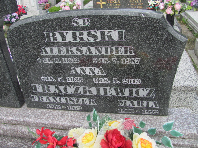 Aleksander Byrski 1932 Kozy - Grobonet - Wyszukiwarka osób pochowanych