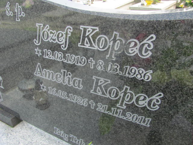 Amelia Kopeć 1926 Kozy - Grobonet - Wyszukiwarka osób pochowanych