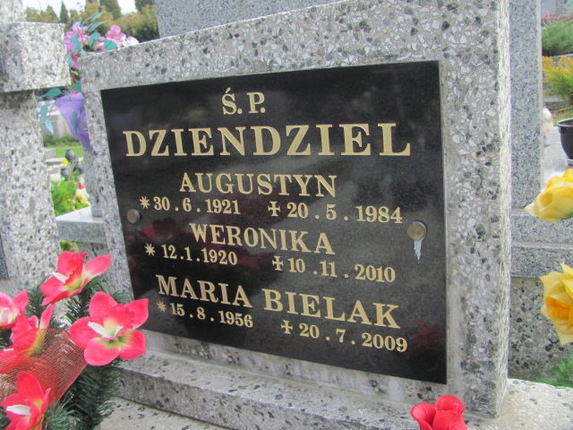 Weronika Dziendziel 1920 Kozy - Grobonet - Wyszukiwarka osób pochowanych