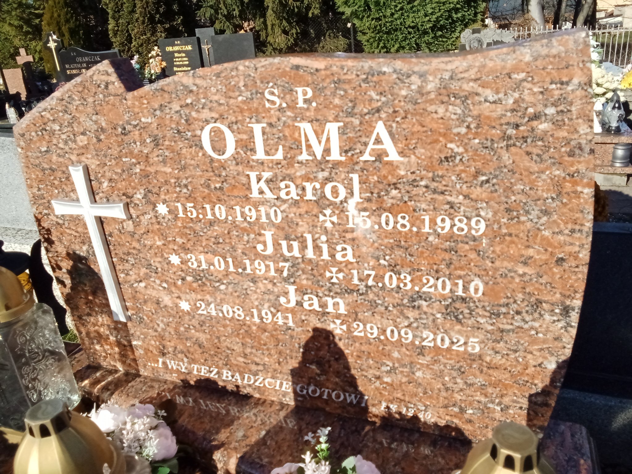 Julia Olma 1917 Kozy - Grobonet - Wyszukiwarka osób pochowanych