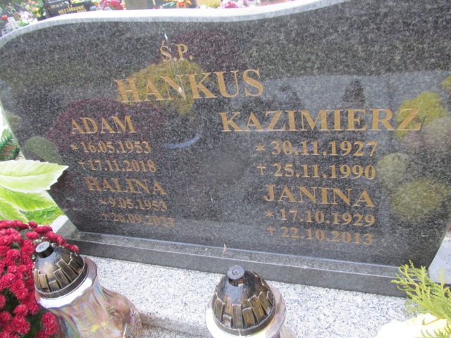 Adam Hankus 1953 Kozy - Grobonet - Wyszukiwarka osób pochowanych